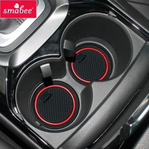 Smabee Anti-slip Gate slot mat For Ford Mondeo 2007 2008 2009 2010 2011 2012 MK4 Rubber Cup Holders Non-slip mats Accessories