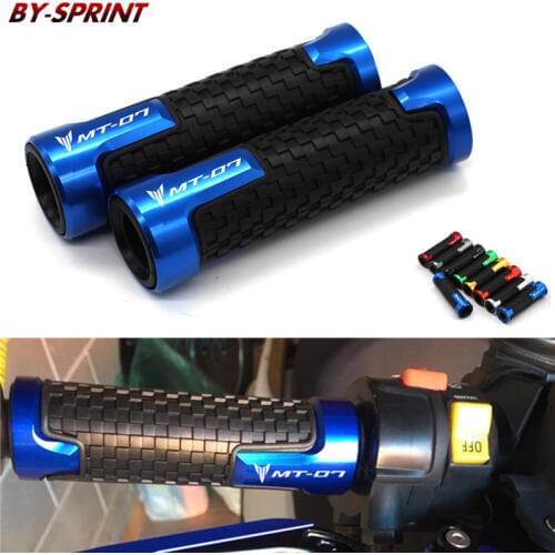 NEW MT-07 FZ-07 Handlebar Motorcycle CNC Grips End Racing Non-slip Handle Grip For YAMAHA MT07 FZ07 mt-07 fz-07 2017 2018