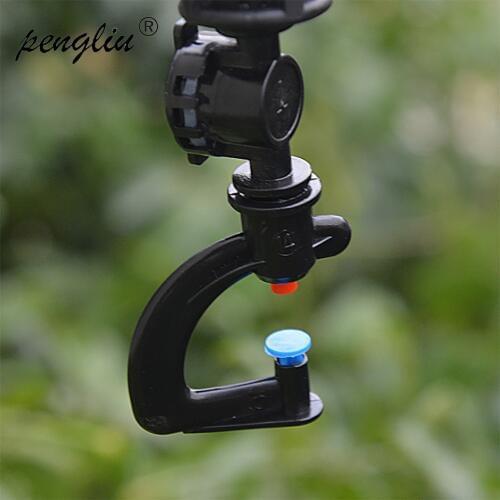 10Pcs Wholesales G Micro sprinkler With 1/2'' Change 7 mm Connector Sprinkler Nozzle Lawn Micro Irrigation System IT218