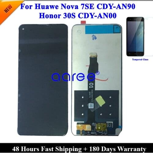 LCD Display Original For Huawei Nova 7 SE LCD For Huawei Honor 30S CDY-AN90 Display LCD Screen Touch Digitizer Assembly