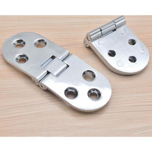 Silver Oval table hinge folding accessories flap hinges x10