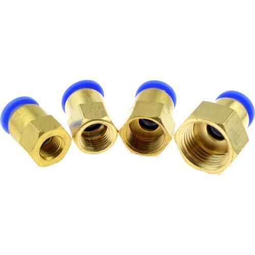Pneumatic Fittings 12mm OD Hose Tube 1/4" 1/2" BSPT 3/8" 1/8"PT Female Thread Air Connector Pipe Fitting Gas Brass joint Coupler