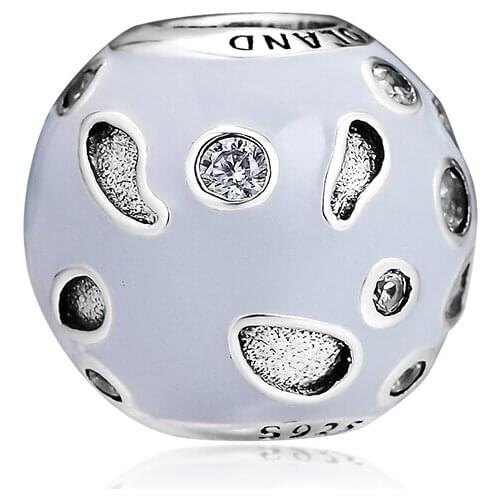 Fits for Pandora Charms Bracelets Necklaces 100% 925 Sterling Silver Jewelry Hollow Pave Beads Free Shipping