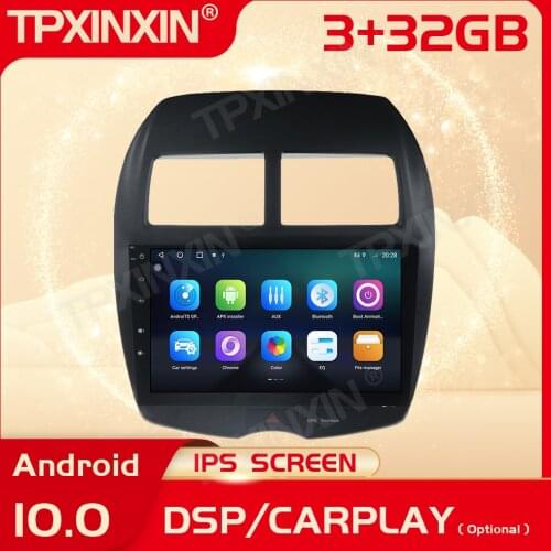 2 Din Carplay Android Radio Receiver Multimedia For Mitsubishi ASX 2010 2011 2012 2013 2014 2015 2016 2017 2018 GPS BT Head Unit