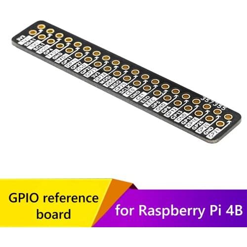 Raspberry Pi 4B Distinguishable Low-power GPIO Pin Reference Board with External Dupont Line Breadboard Experiment