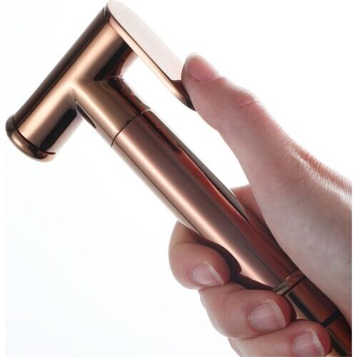 Rose Gold brass Bidet Sprayer hand held toilet bidet spray shattaf set copper bathroom toilet shower head jet set BD040
