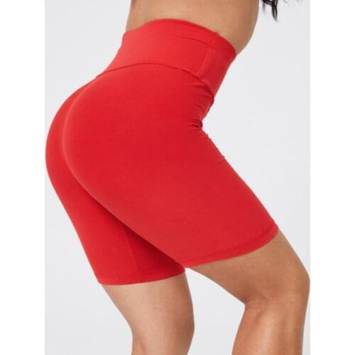 WHOUARE Short Pants Woman Summer Sport Yoga Gym Fitness Essentials High Waist Light Board Sanding Women Shorts