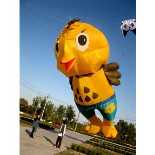 Big soft fun factory vlieger cerf volant cometas bird kites for adults kite flying windsock ripstop koi fish long line fishing