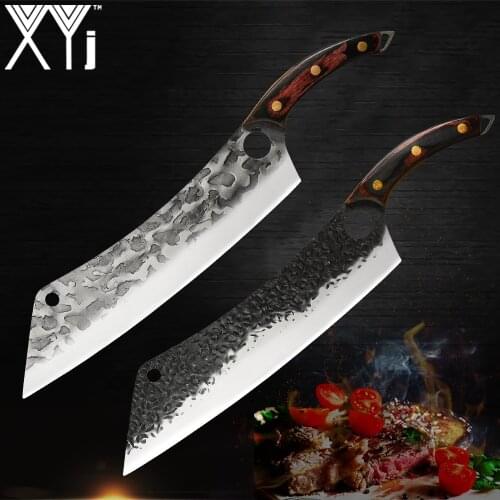 XYj Slicing Chef Kitchen 12.5'' INCH Butcher Cleaver Knife Bone Cutter Slicer Vegetable Fish Cooking Accessory Tools