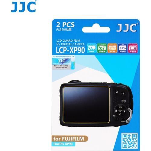 JJC LCP-XP90 LCD Guard Film Screen Protector 2PCS Camera Display Cover for FUJIFILM FINEPIX XP90/ FINEPIX XP120