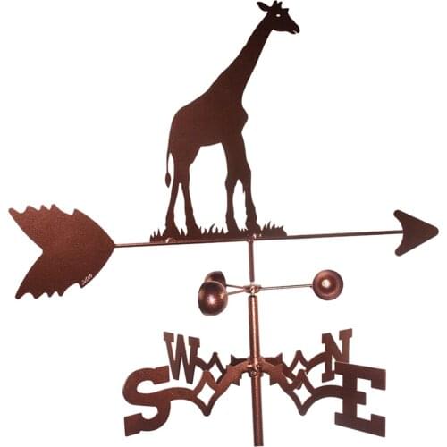 Iron Weather Vane Farm Retro Durable Scene Garden Stake Weather Vane Professional Measuring Tool Garden Yard Easy Use