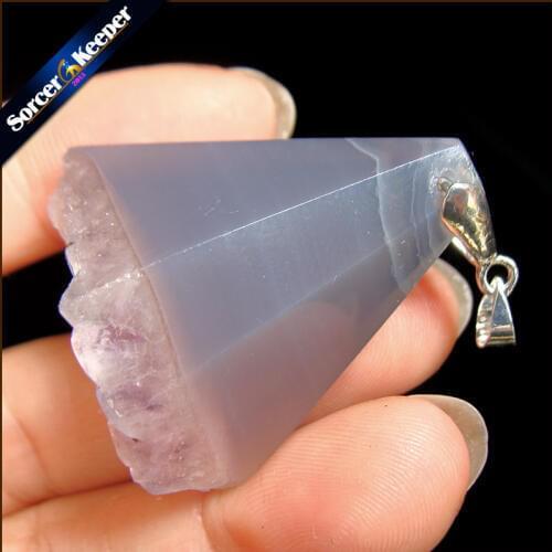 Womens Collares Gem Natural Amethysts Stone Pendant Necklace Quartz Purple Crystal Jewelry Loves Gift For Girlfriend MS061