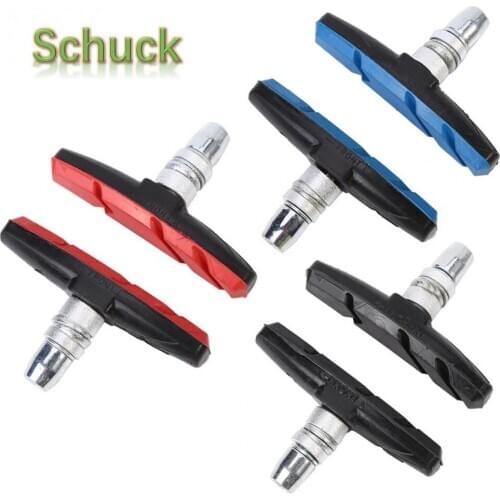 1pair Mountain Bike V-Brake Pads Blocks Cycling Road Bicycle MTB Silent Durable v Brake Rubber Shoes Bicycle Parts Free Shipping