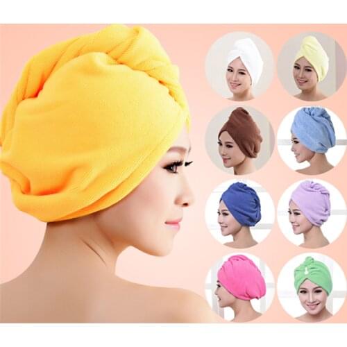 1PC Newest After Shower Hair Drying Wrap Women Girls Ladys Swimming Towel Quick Dry Hat Cap Turban Bathrobe Cap Bathing Tools