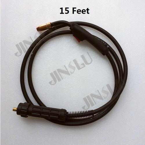 15 Feet Euro Connector Replacement MIG Welding Gun Torch 180A Tweco Head