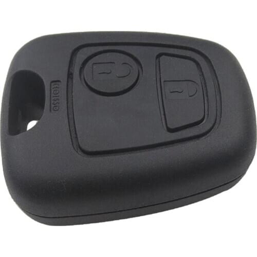 2 Buttons Remote Car Key Fob Case Cover Uncut Blade Shell for Peugeot 206 307 407