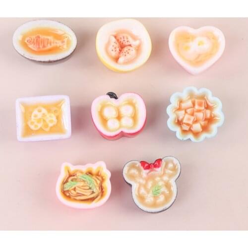 2PCS Creative Nee Mini Cute 1:12 Dollhouse Kitchen Simulation Resin Miniature Food Accessories Model Small Ornaments Decor Toys