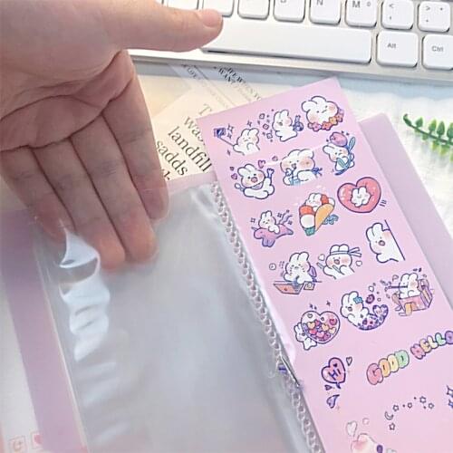 30Slots Sticker Storage Volumes Filing Products Insert Stickers Spiral Booklet Folder Idol Card Decorative Stickers Storage Book