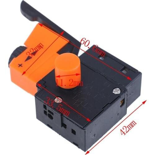 AC 250V/4A FA2-4/1BEK Adjustable Speed Control CW/CCW Switch For Electric Drill Power Tool Trigger Switche