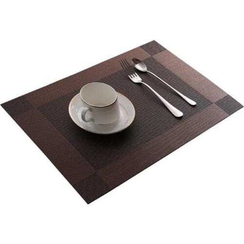 Large Washable Placemats for Dining Table Mat Non-slip Placemat Set in Kitchen Accessories Cup Coaster Wine Pad 45*30cm