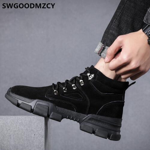 Genuine Leather Boots Men Ankle Boots Men Winter Shoes Men Snow Boots Shoes+male Zapatos De Hombre Erkek Ayakkabi Schoenen