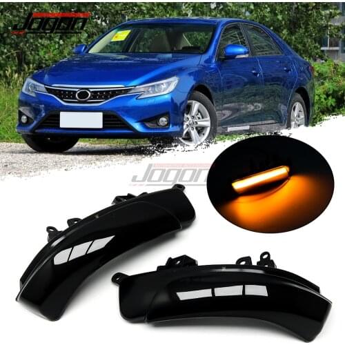 For Toyota Reiz Camry Crown Mark X Wish Avalon Venza Passo Car Side Mirror Light LED Dynamic Turn Signal Blinker Lamp Indicator