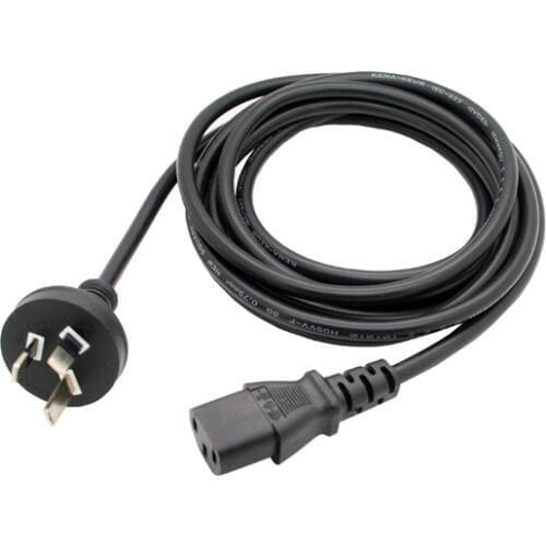 AU Plug Power Cable Australian SAA 3 pins IEC320 C13 Connector Power Cord 1.5M 250V 10A