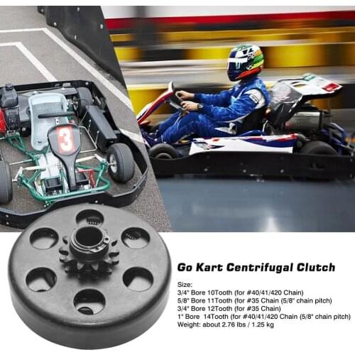 Go Kart Centrifugal Clutch Mini Portable Bike Clutch Kart Clutch 10T/11T/12T/14T For #35/40/41/420 Chain