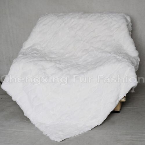 CX-D-66N 122X183CM Patchwork Rex Rabbit Hairy Carpet Mat Seat Pad Fur Plain Fluffy Soft Area Rug Fur Blanket