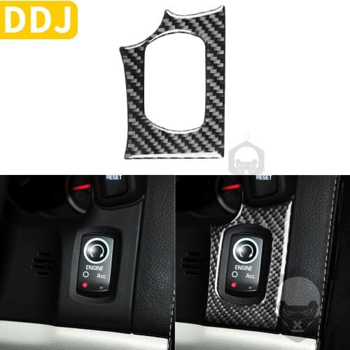 Engine Start Stop Button Ignition Switch Sticker For Chevrolet Corvette C6 2005 2006 2007 Weave Carbon Fiber Trim Car Interior