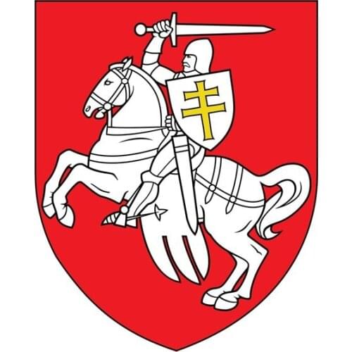 National Flag National Emblem Coat of Arms of Belarus Window Auto Sticker Decal PVC Waterproof Accessories,14cm*12cm