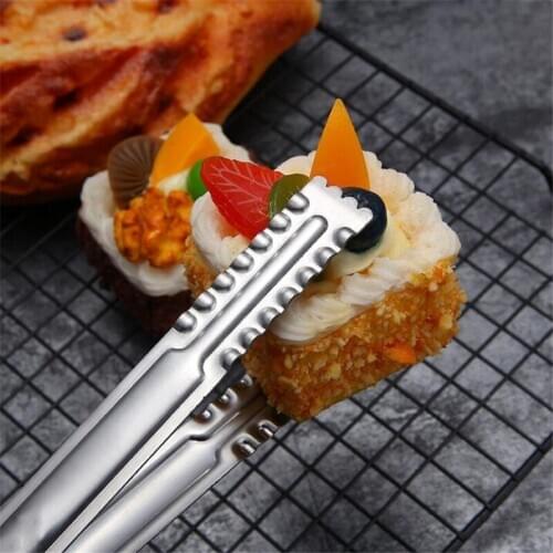 Stainless Steel Multi-function Steak Buffet Clip Food Clip Bread Barbecue Pancake Clip KoreanKitchen Utensils Gadget