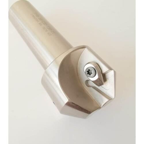 New 1pcs 25mm 45 degree TP45 C20 indexable chamfer End mill cutter + 10pcs TPMN220408 Carbide inserts