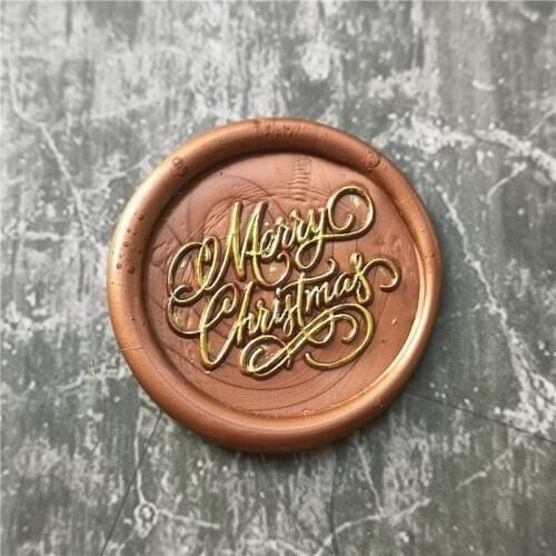 2020 new Merry christmas wax seal stamp letter blessing for christmas gifts Retro sealing wax Stamp