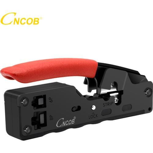 CNCOB Cable Crimper 8P8C/RJ45 6P6C/RJ12 6P4C/RJ11 Network cable / telephone line connector Crimping pliers Stripping / trimming