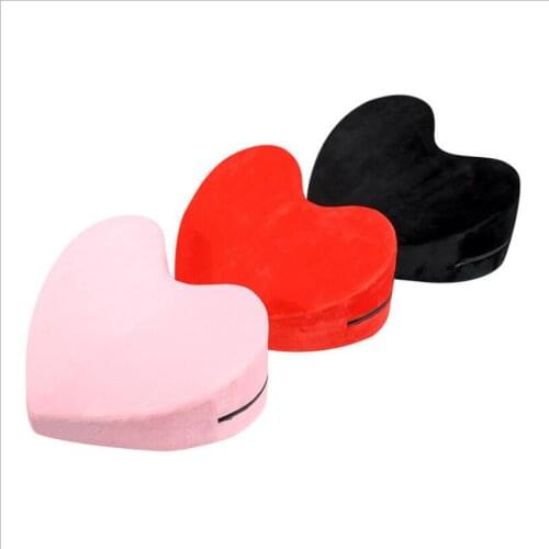 Heart Pillow Cushion Sponge Sofa Sexy Pillows Adult Bed Sex Cube Wedge Pillow Toys S0455