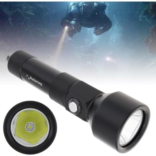 SecurityIng Diving Flashlights Professional ND22 3 Modes Light 150 Meters Waterproof Aluminum Alloy Light Long Range for Salvage