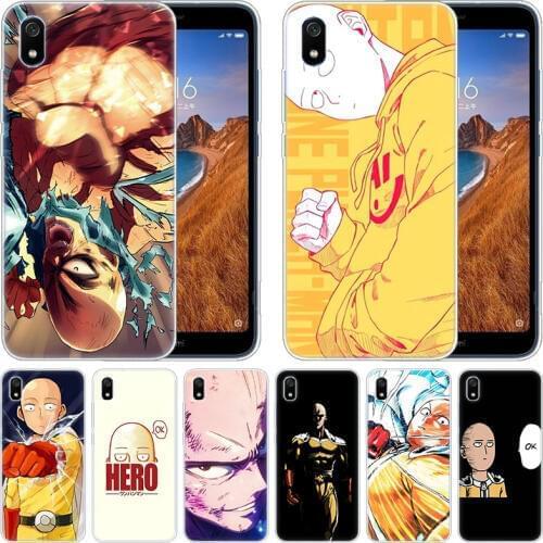 Luxury Silicone Case Anime One Punch Man Saitama for Xiaomi Redmi K20 Pro 7 7A 6 6A 4X 5 Plus S2 GO Note 8 7 6 5 Pro 4