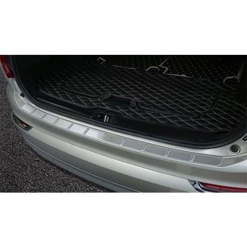 Car styling Rear Bumper Protector Sill Trunk Rear guard Tread Plate Trim For Volvo XC90 2016 2017 2018 2019 2020