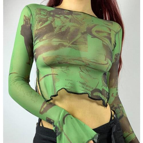 Женские футболки с принтом TOPPICK China At AliExpress