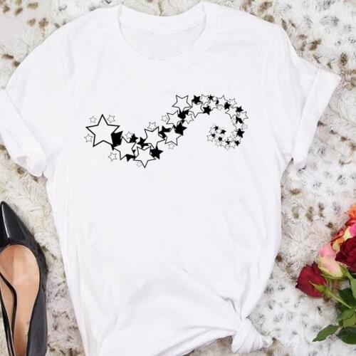 Women Star Cartoon 90s Ladies New Trend Casual Summer Female Tshirts Fashion Clothes Graphic T Top Lady Print Tee T-Shirt