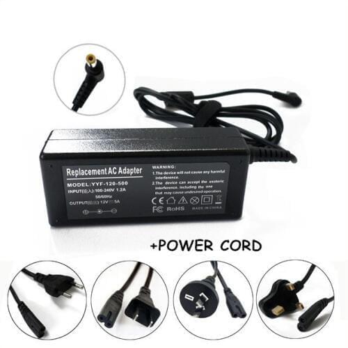 12V 5A AC Adapter Charger For AG NEOVO LCD MONITOR S-18 S15T S15V X-174 X-215