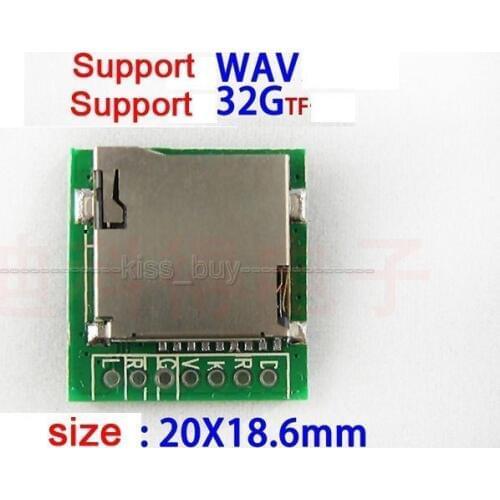 5PCS X M2801002 lossless WAV decoder board MP3 decoder board mp3 decoding module TF card ultra -slim