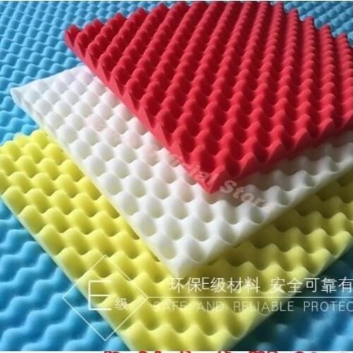 8 PCS 50x50x3.5cm Studio Acoustic Foam KTV Soundproof Foam Sound Absorption Treatment Panel Sound Wedge Protective Sponge