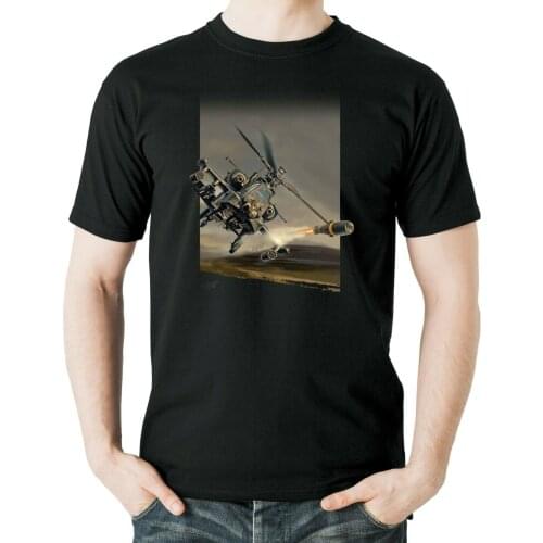 US Army AH-64 Apache Helicopter Gunships Aviation Themed T-Shirt. Summer Cotton Short Sleeve O-Neck Mens T Shirt New S-3XL