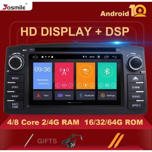 8Core DSP 4GB 64G 2 Din Android 10 Car DVD Player For Toyota Corolla E120 BYD F3 Car Multimedia Stereo GPS AutoRadio Navigation