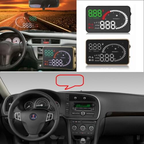 Car HUD Head Up Display For SAAB 9-3/9-5 2000-2019 AUTO X6 HUD OBD Safe Driving Screen Projector OBD II Connector