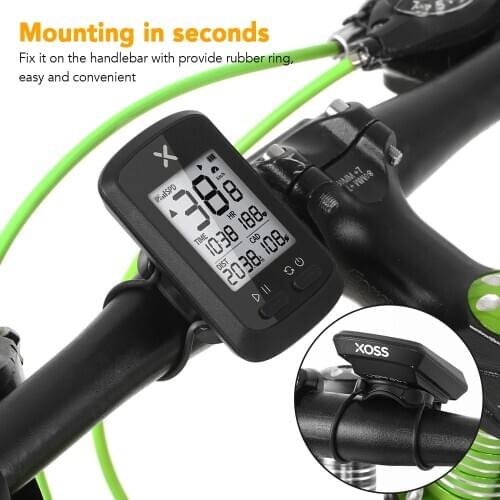 Wireless Bike Computer Smart GPS Bike Cycling Computer Digital Speedometer IPX7 Accurate Bike Computer with Protective Cover