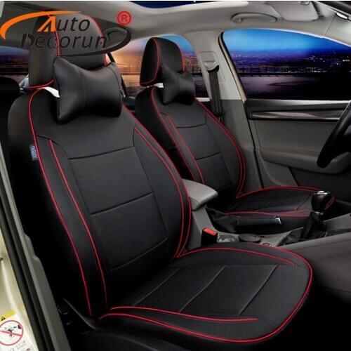 AutoDecorun Custom fit car seat cover PU leather for toyota wish seat covers set accessories seat supports cushion cover protect