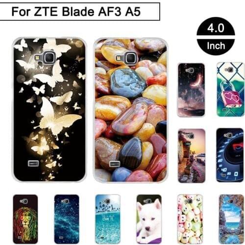 Case For ZTE Blade AF3 A5 4.0 inch Soft TPU Silicone Phone Cases For ZTE Blade AF3 af3 A 5 A5 pro Cover Shells For ZTE Blade a5